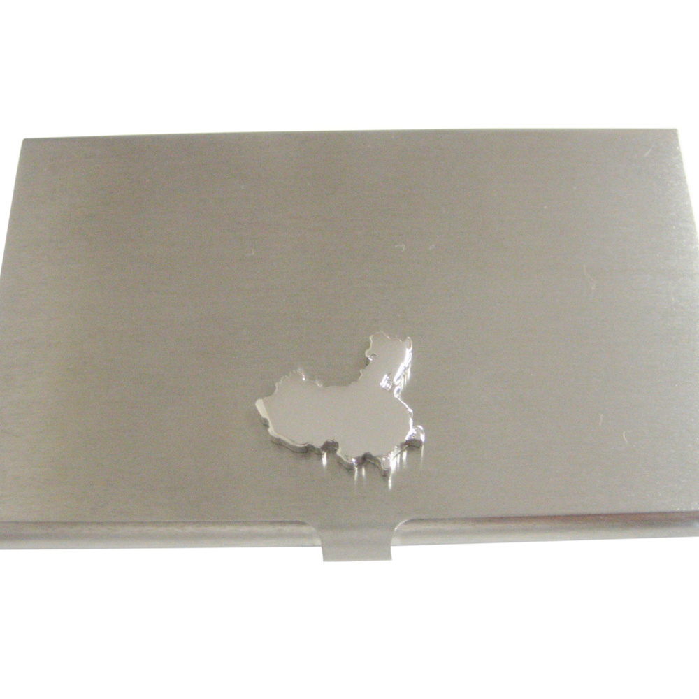 China Map Shape Business Card Holder
